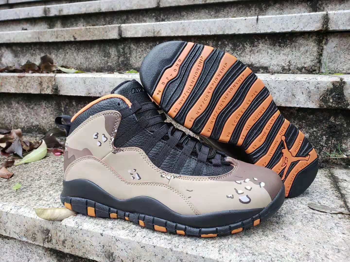 retro 10 jordans camo