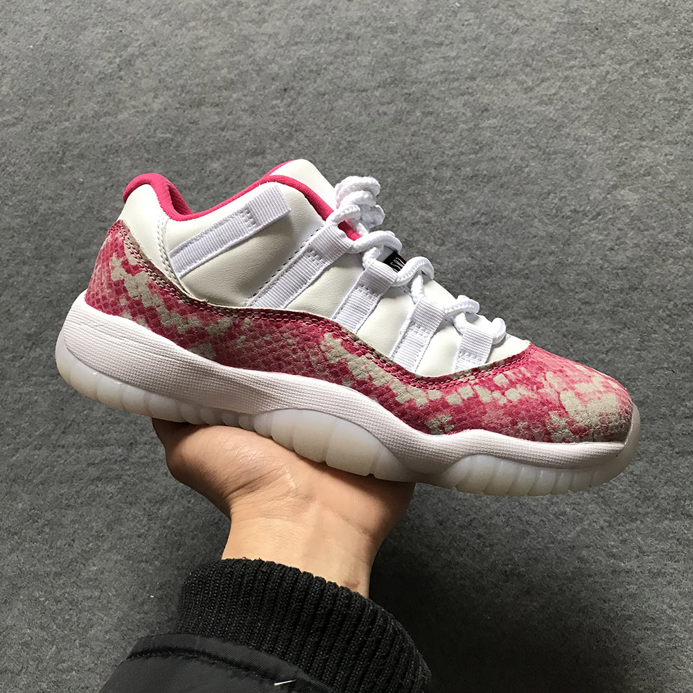 Air Jordan 11 Low 'Pink Snakeskin' White/Watermelon-Black On Sale – The Sole Line