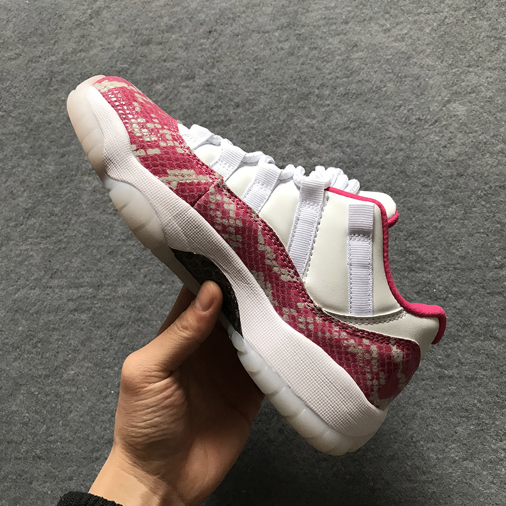 red and white snakeskin jordans