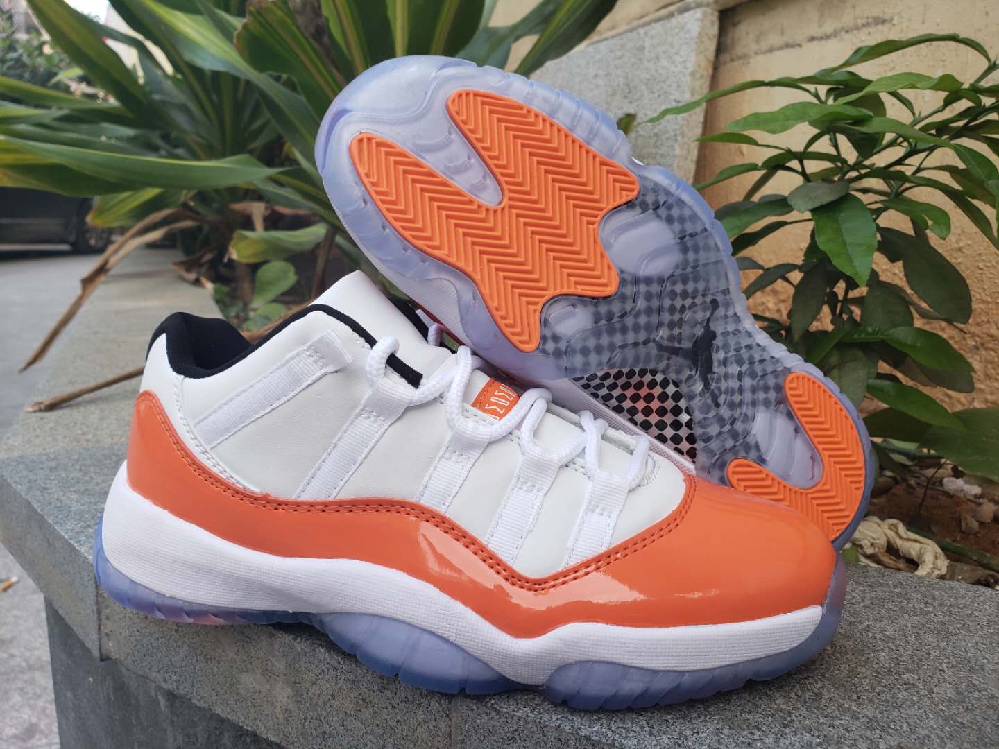 orange 11 jordans