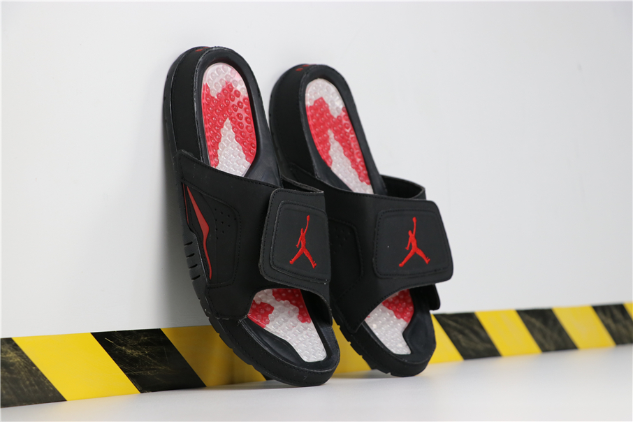 Air Jordan 7 Hydro Black Red Sandals 