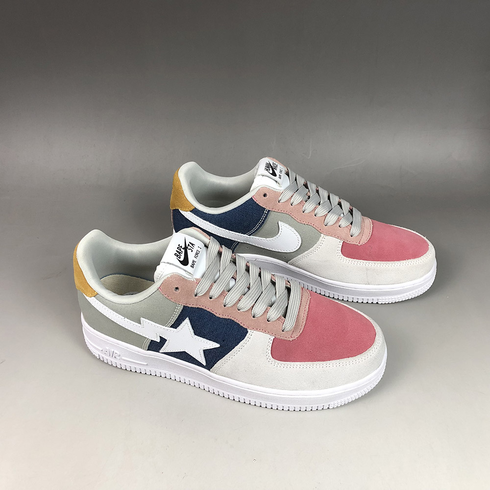 bape air force 1 white