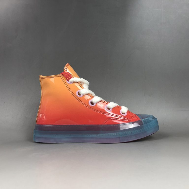Converse x JW Anderson Patent Leather High Top Orange For