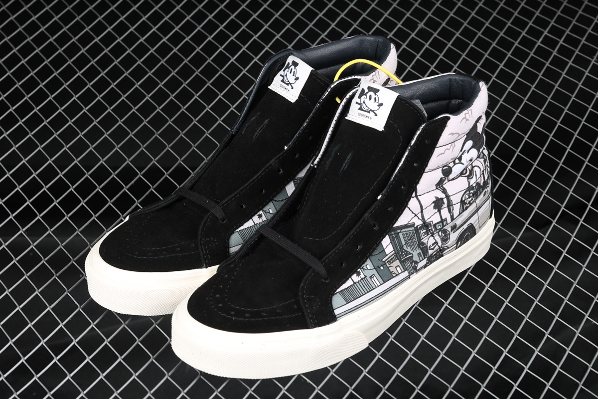 Disney Mickey x Vans Vault OG SK8-Hi LX“90th Disney” Black White – The Sole Line