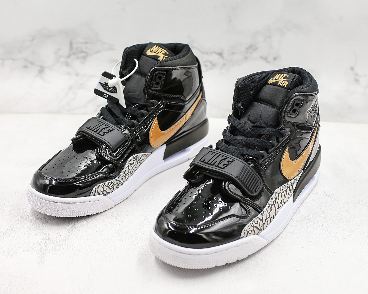 air jordan legacy 312 black gold