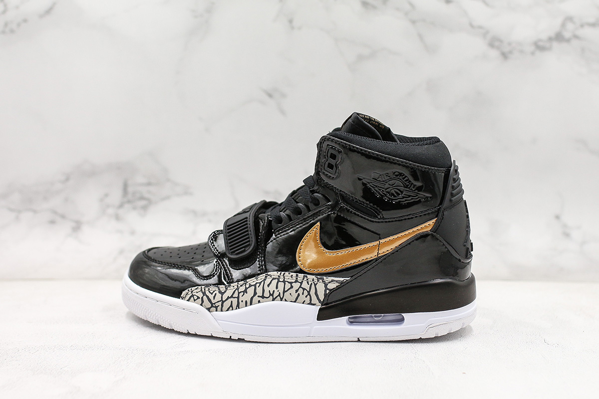 nike air jordan legacy 312 black gold 