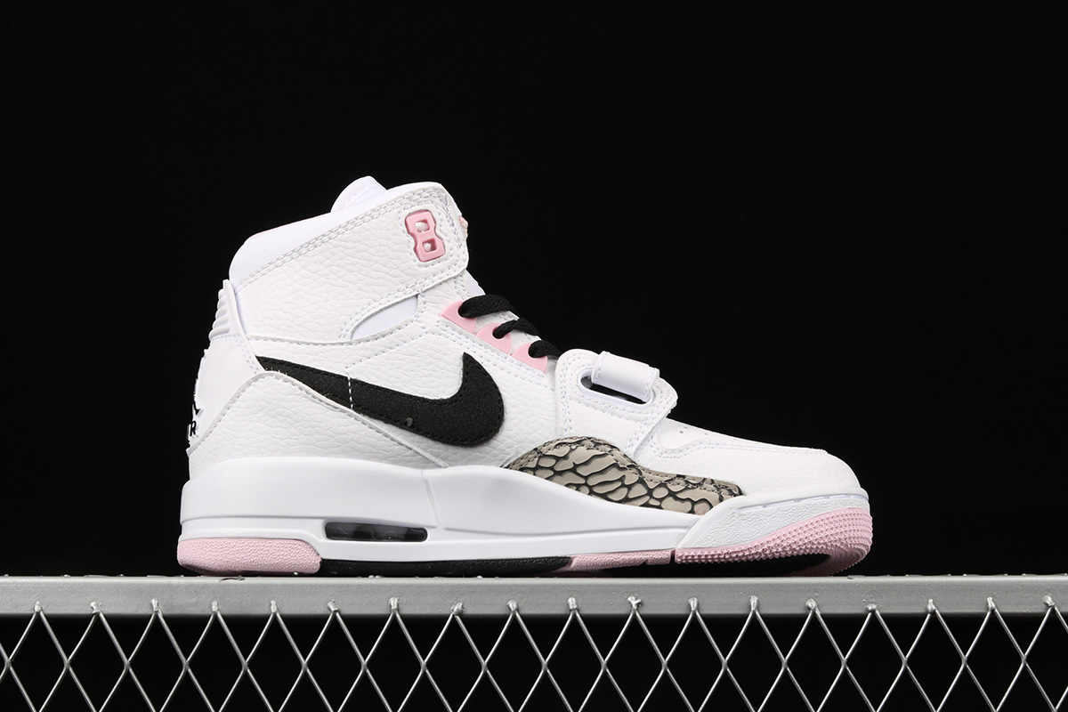 jordan legacy 312 white black pink foam