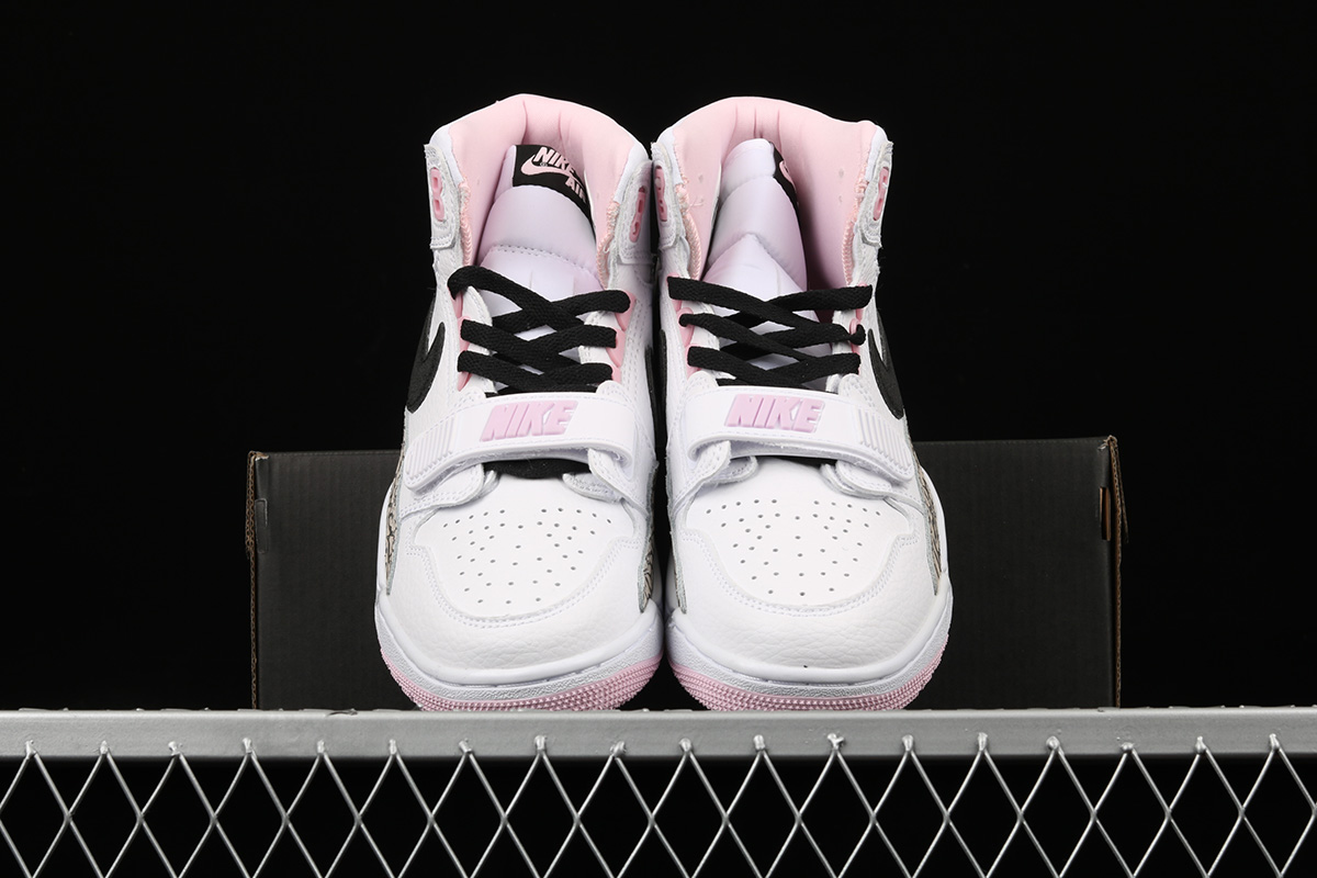 jordan legacy 312 white black pink foam