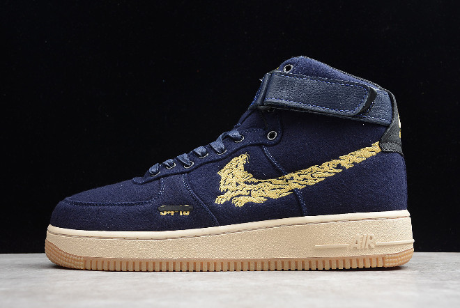 Maharishi x Nike Air Force 1 High Premium Navy Gum On Sale – The Sole Line