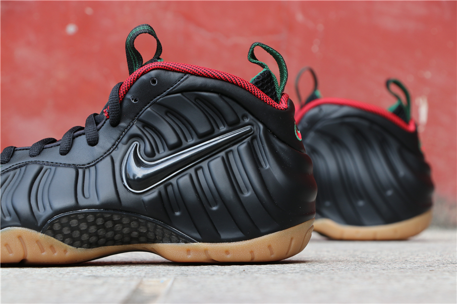 black red and green foamposites