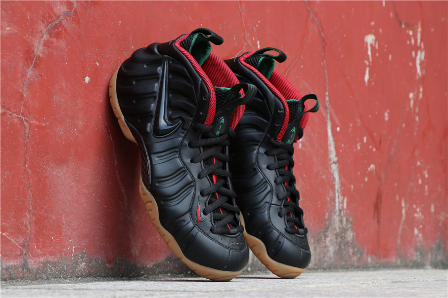 black red and green foamposites