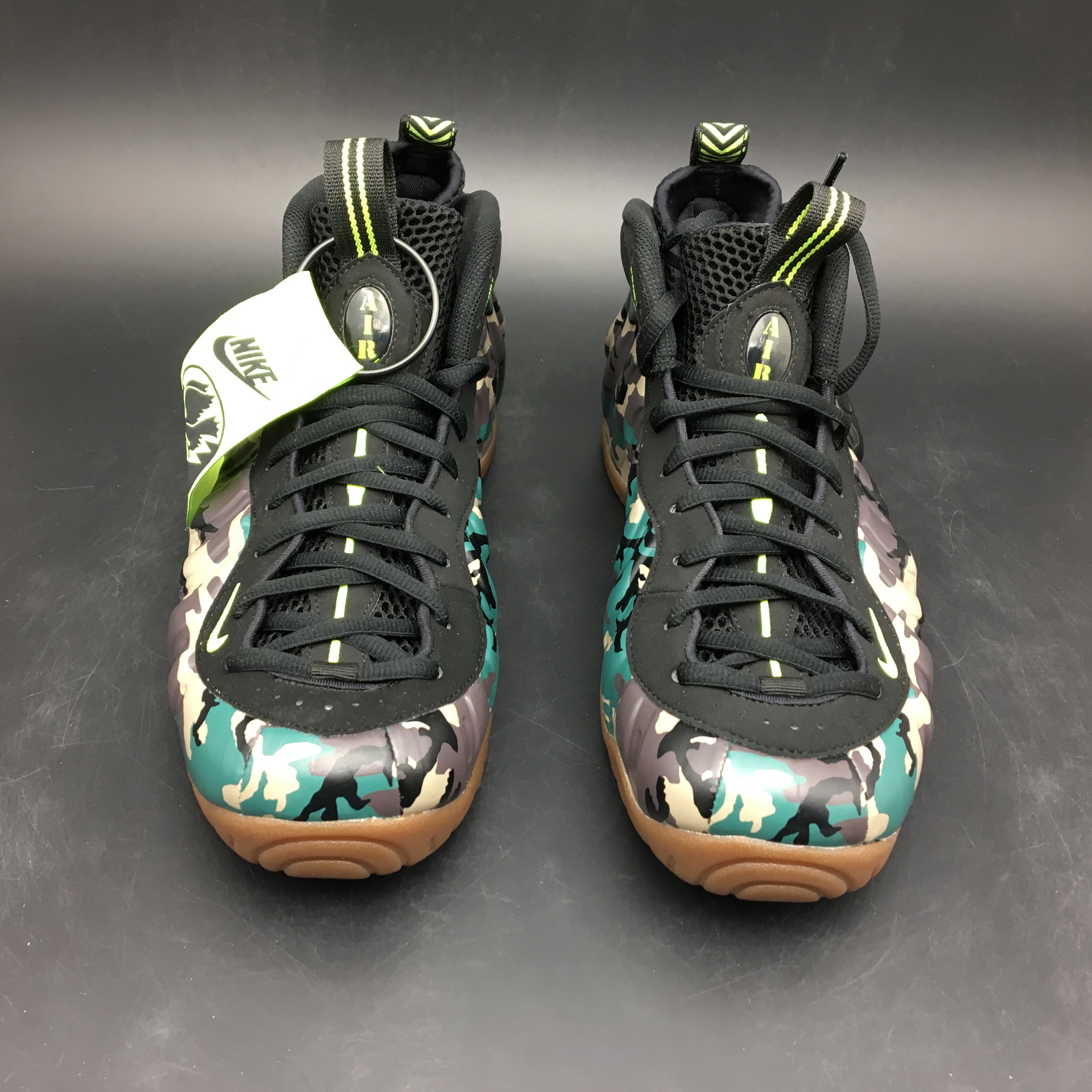 air foamposite pro prm le green camo