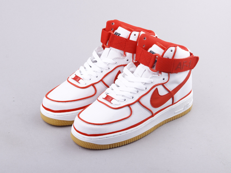 red and white air force 1 high