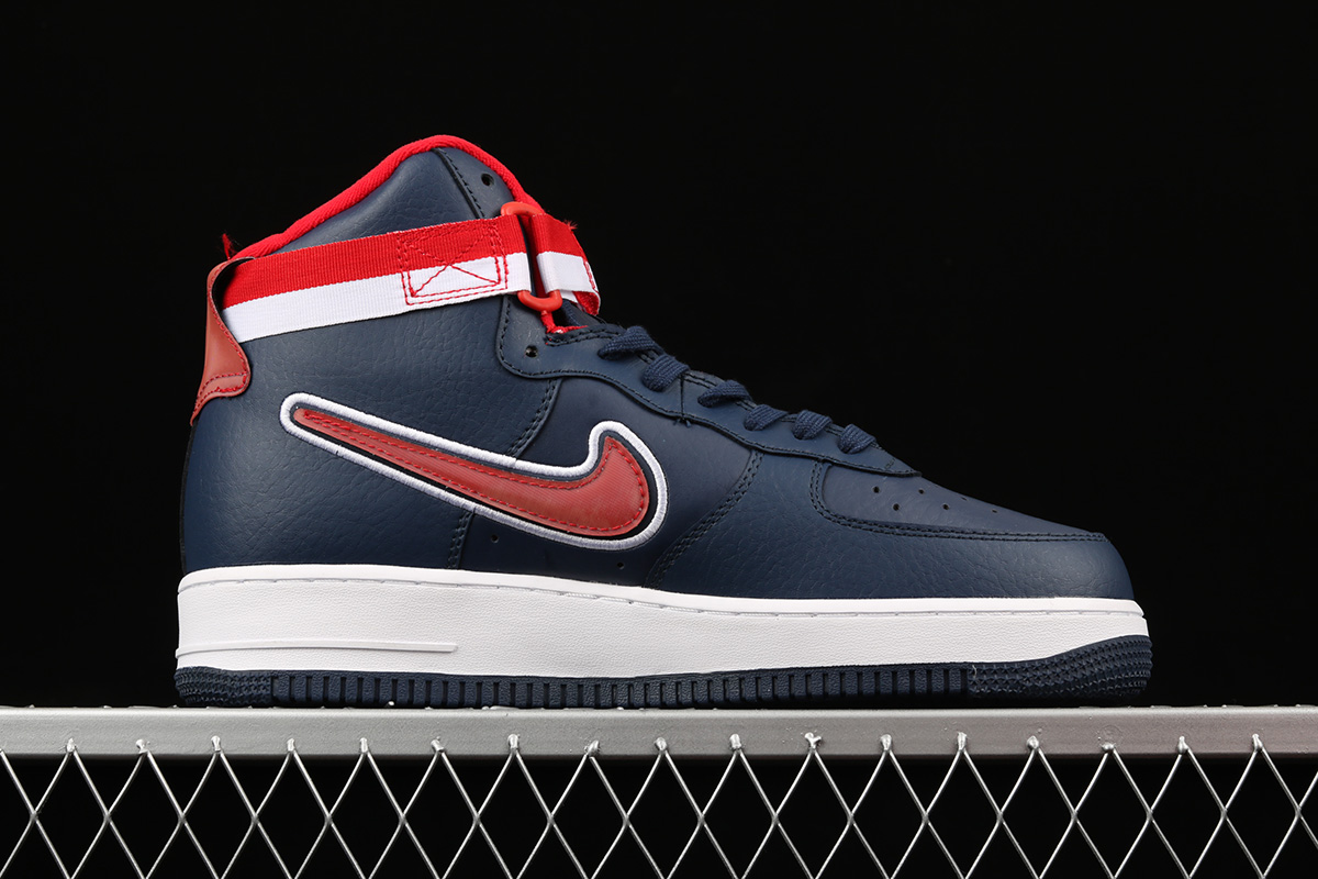 Nike Air Force 1 High “Washington Wizards” Midnight Navy-University Red ...