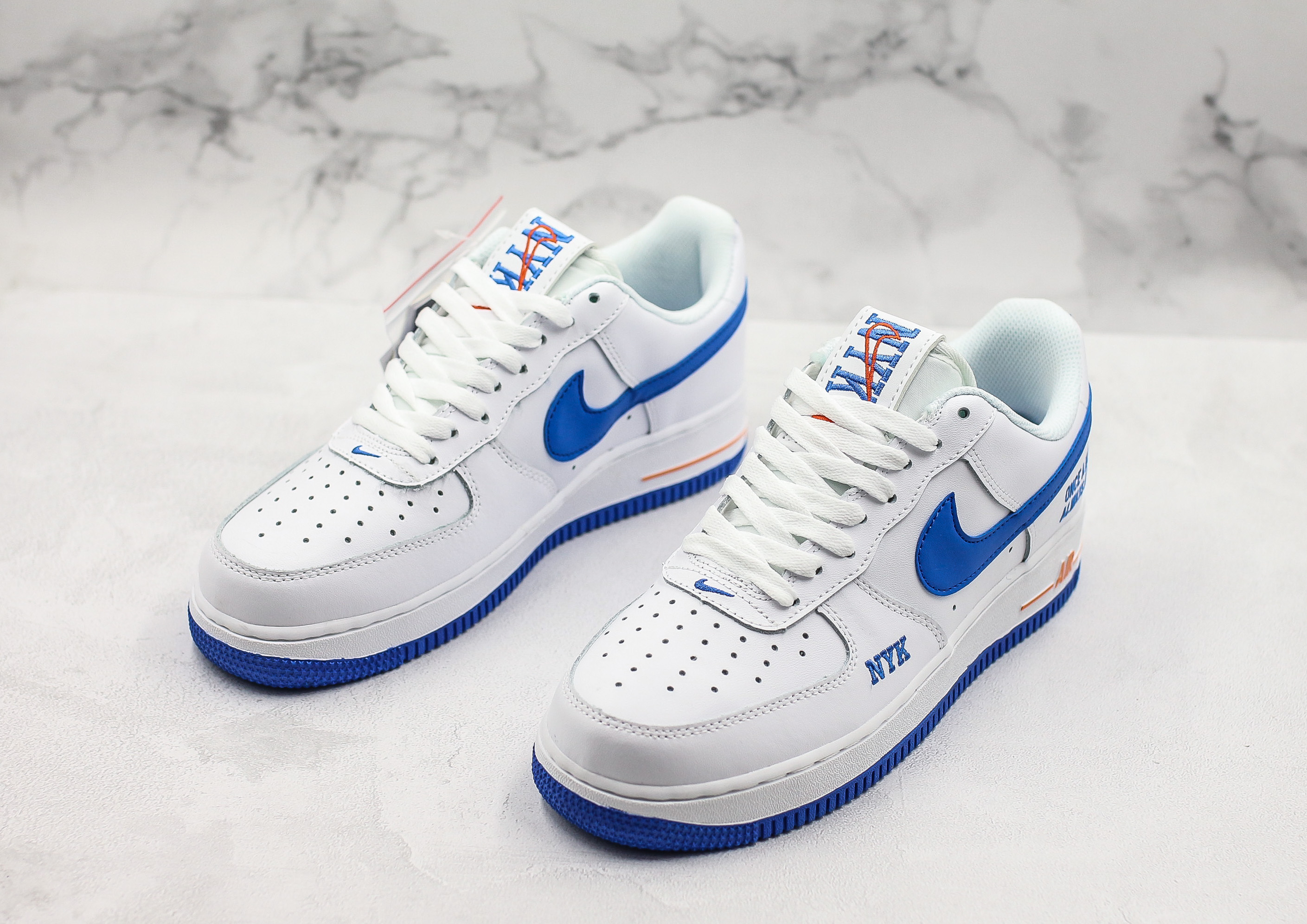 white and blue air forces