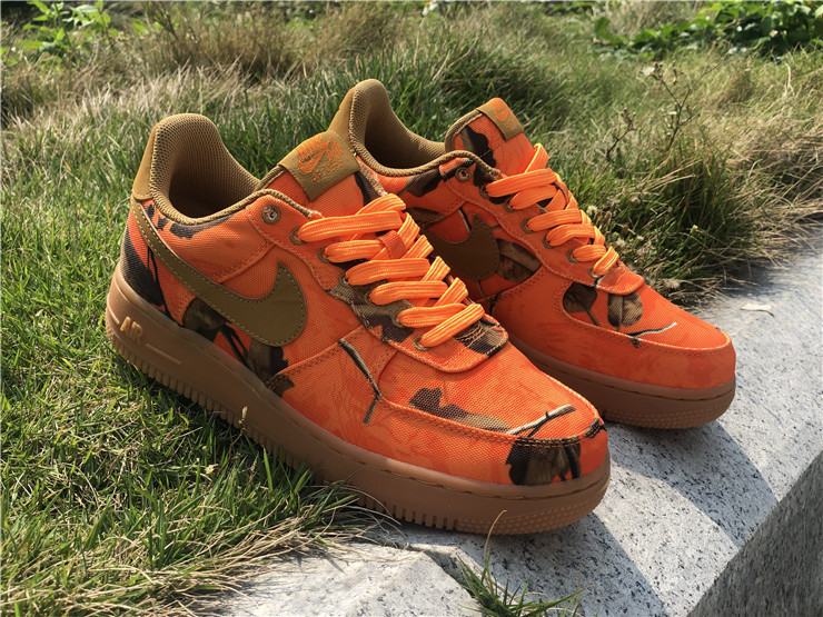 orange camo air force ones