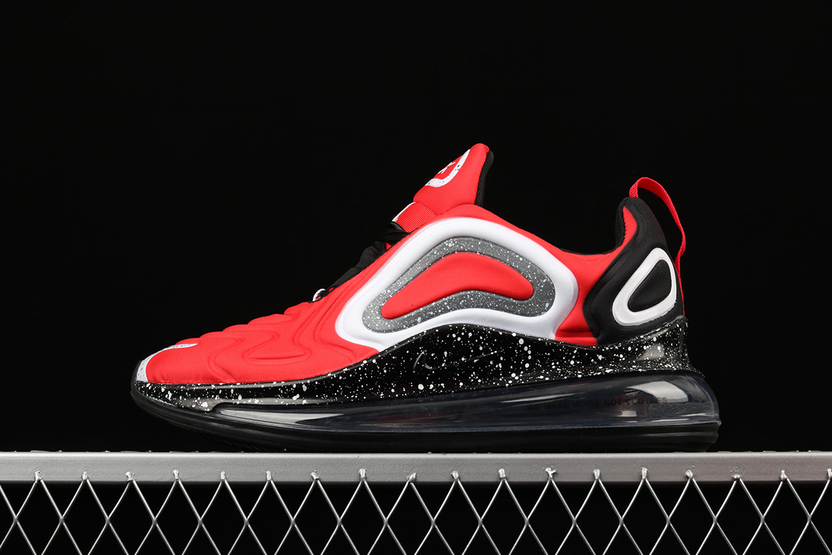 black and red nike air max 720