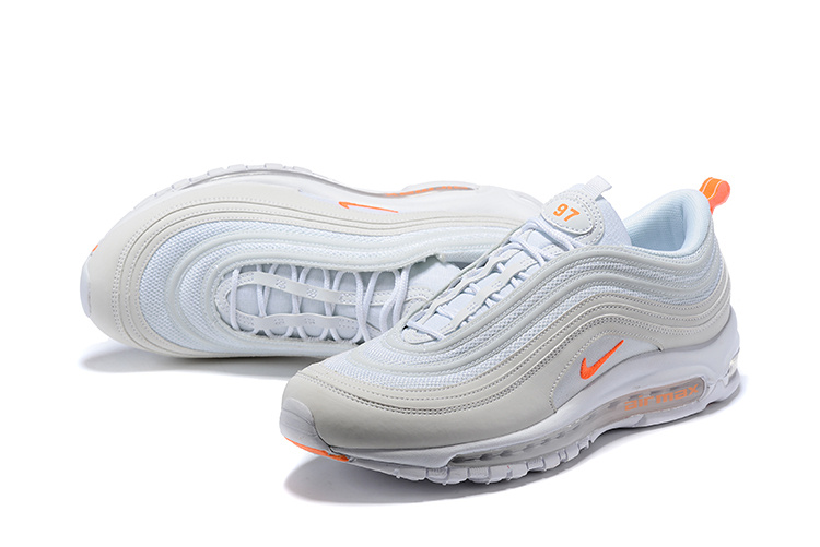 nike air max 97 orange white