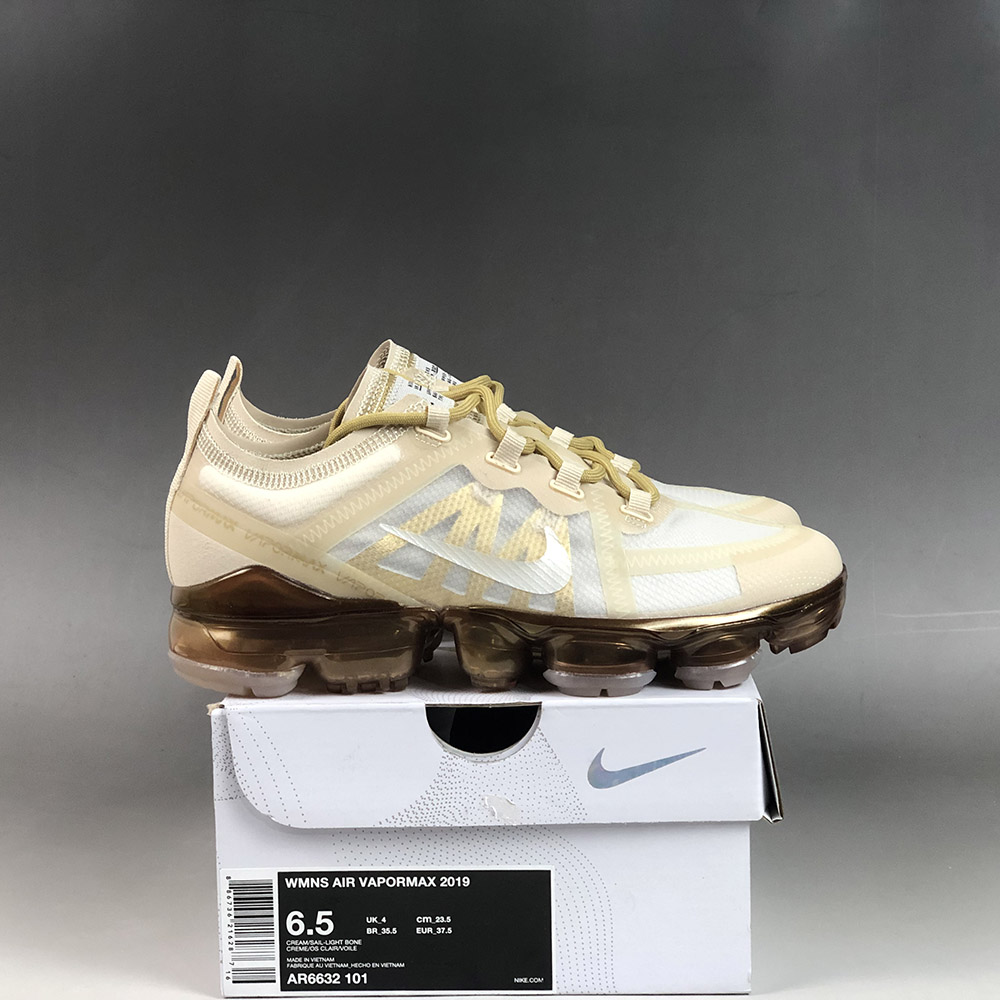 vapormax 2019 gold and white