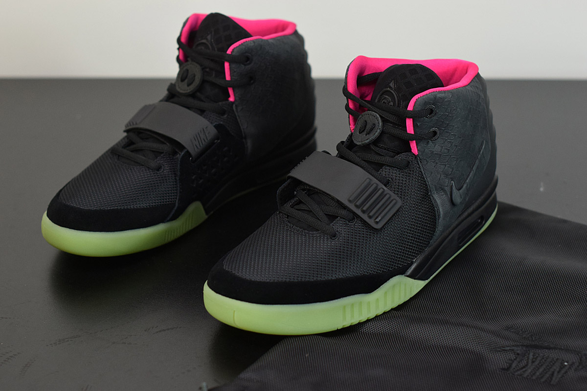 nike air yeezy 2 nrg black solar red