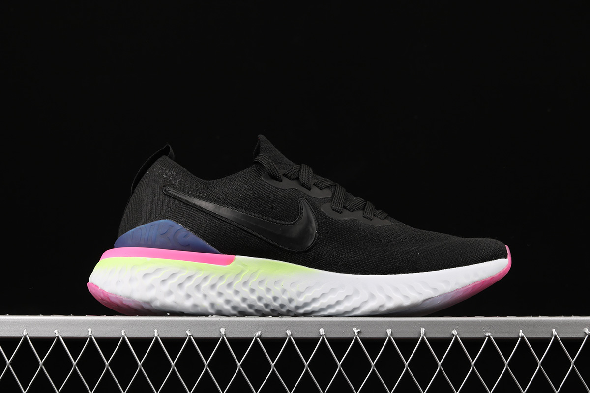 nike epic react black pink