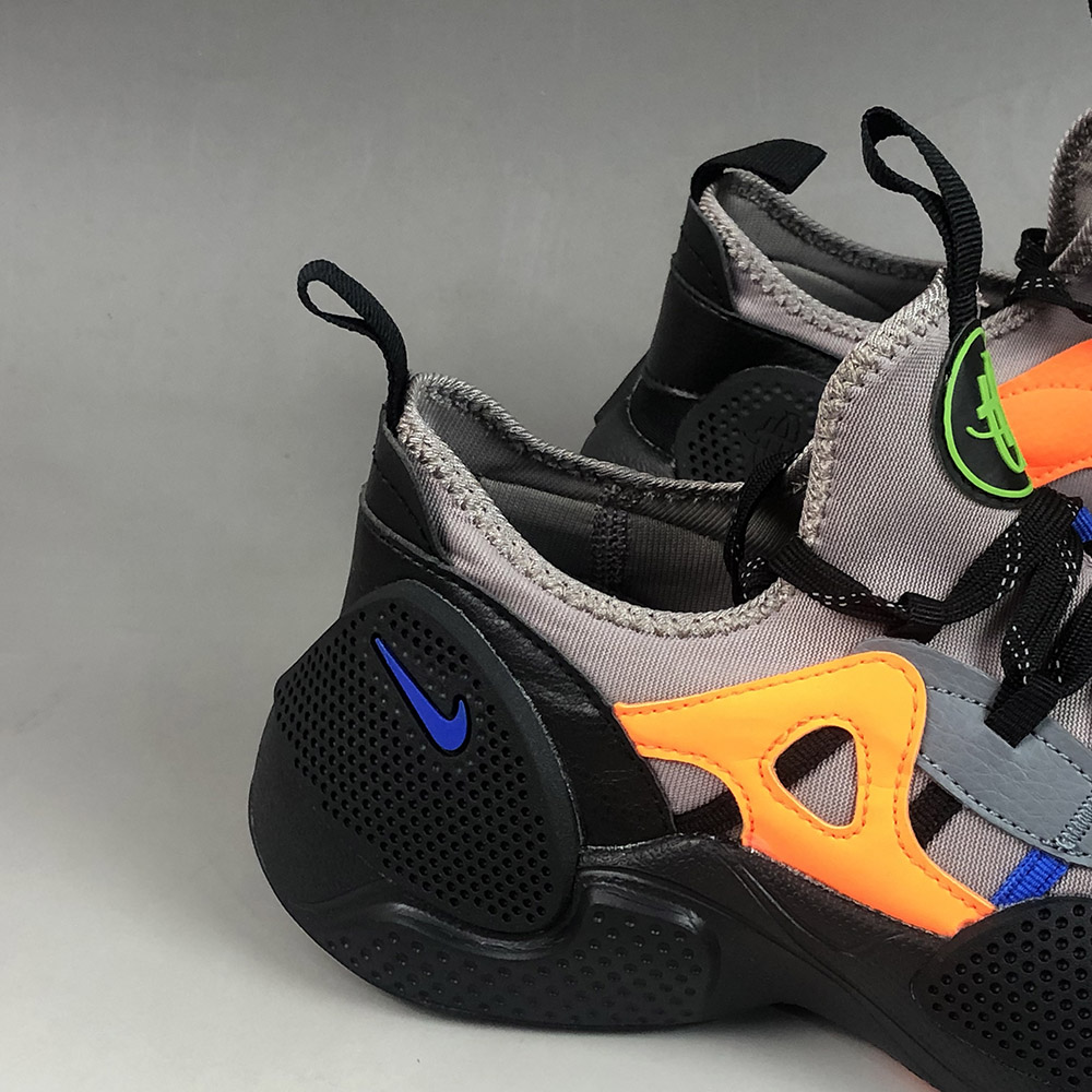 nike huarache black orange