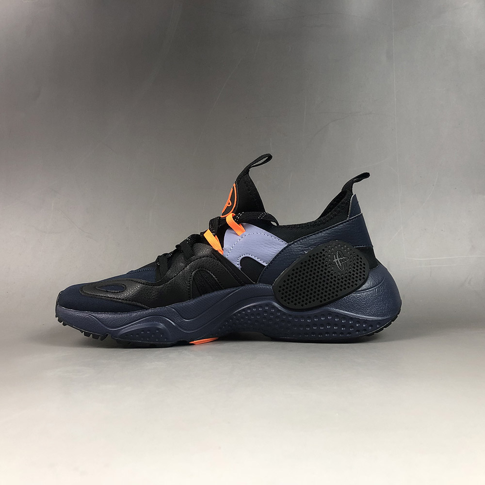 nike huarache black orange