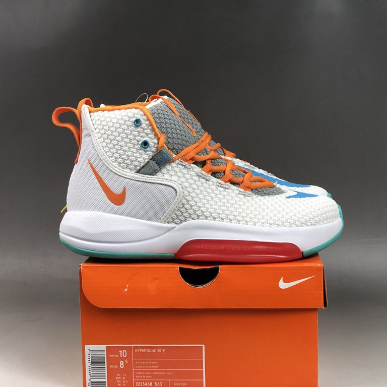 Nike Hyperdunk 2019 White/Orange-Grey-Red For Sale – The Sole Line