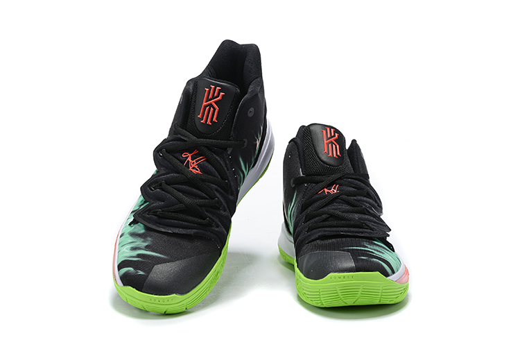 kyrie shoes black and green