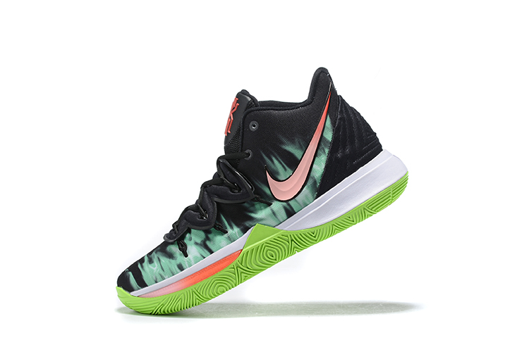 kyrie black and green shoes