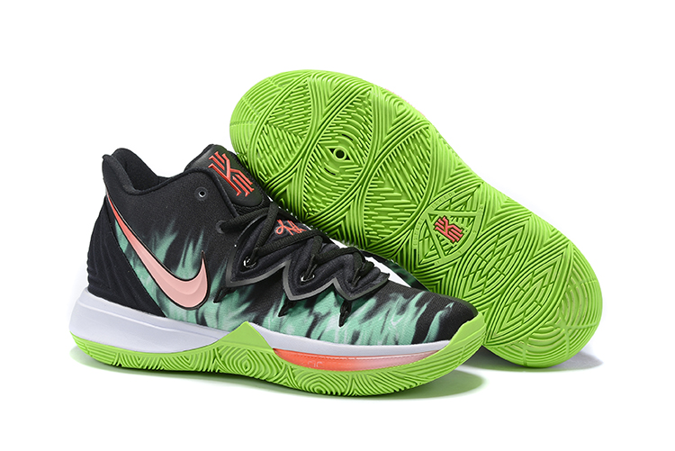 kyrie green and black shoes