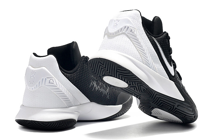 kyrie black and white shoes