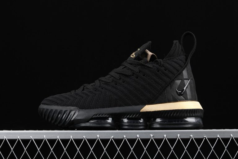 lebron 16 black metallic gold