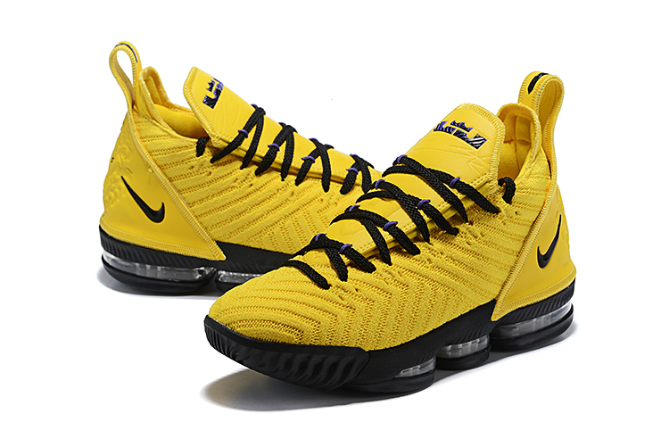 black and yellow lebron shoes