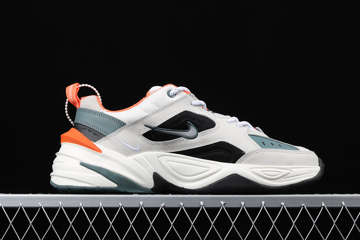 nike m2k tekno light bone turf orange