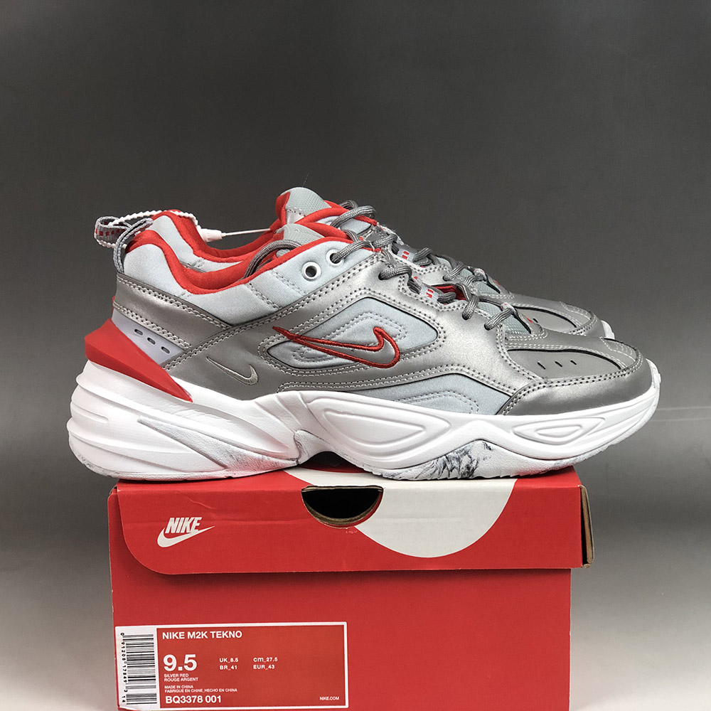 Nike M2K Tekno Metallic Silver/White 