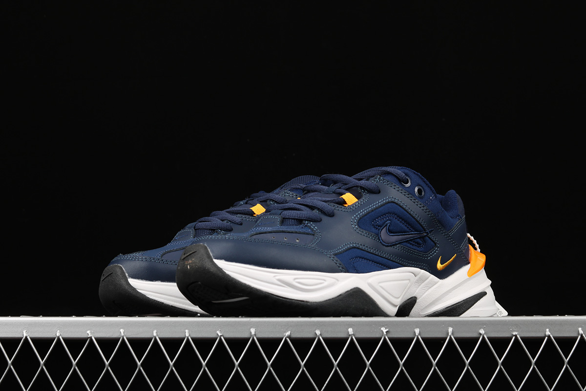nike m2k tekno white blue orange