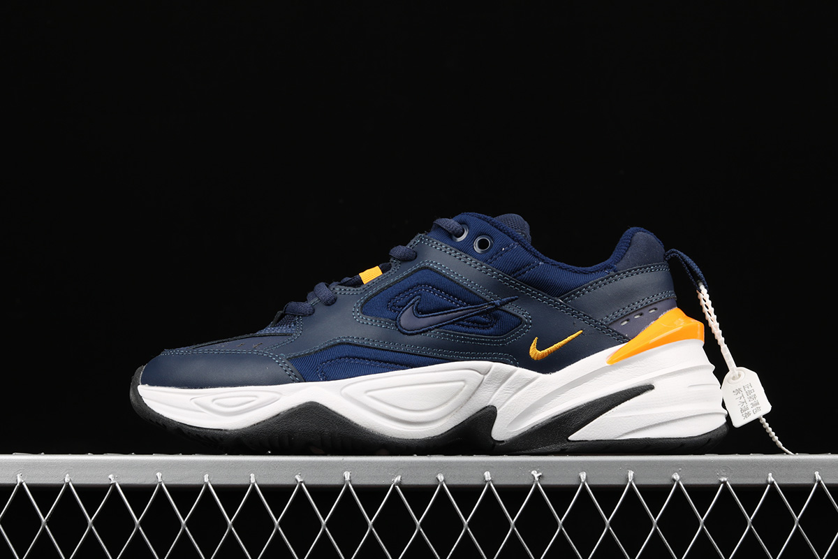 nike m2k blue orange