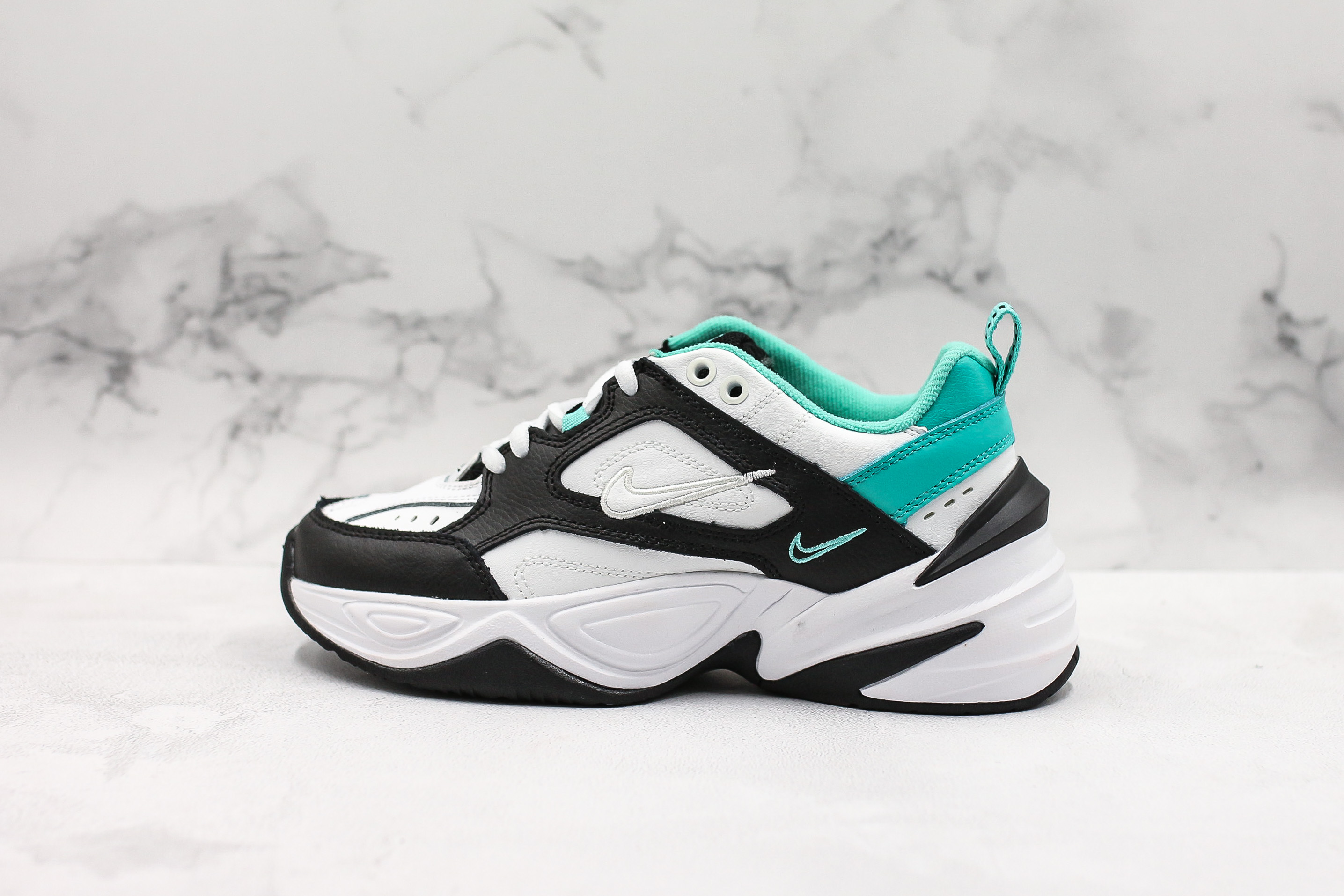 nike m2k tekno white black