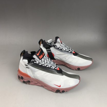 nike react runner mid wr ispa white light crimson