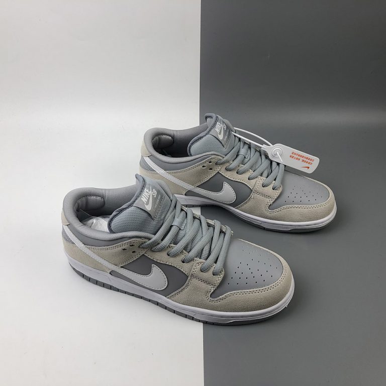 nike dunk low summit white wolf grey