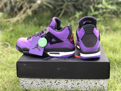 travis scott jordan 4 purple for sale