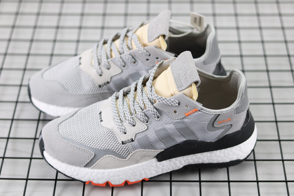 adidas nite jogger white orange