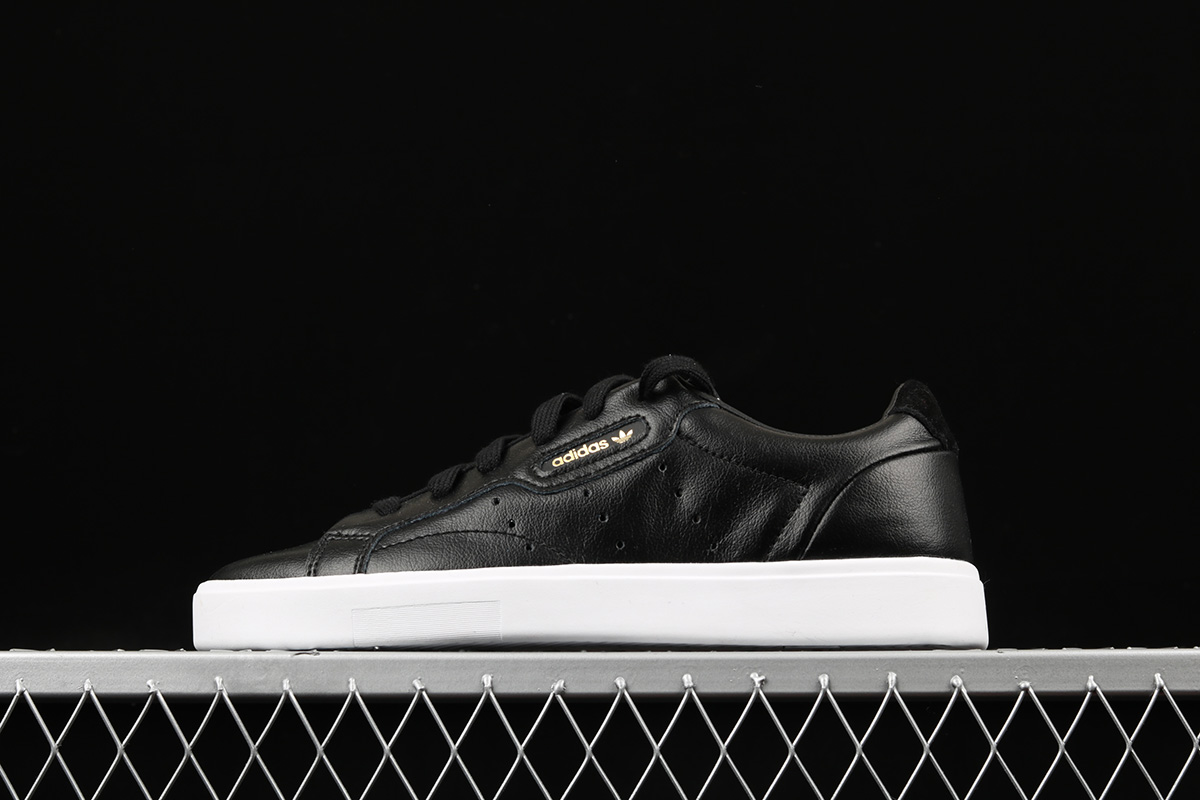 adidas black sleek shoes