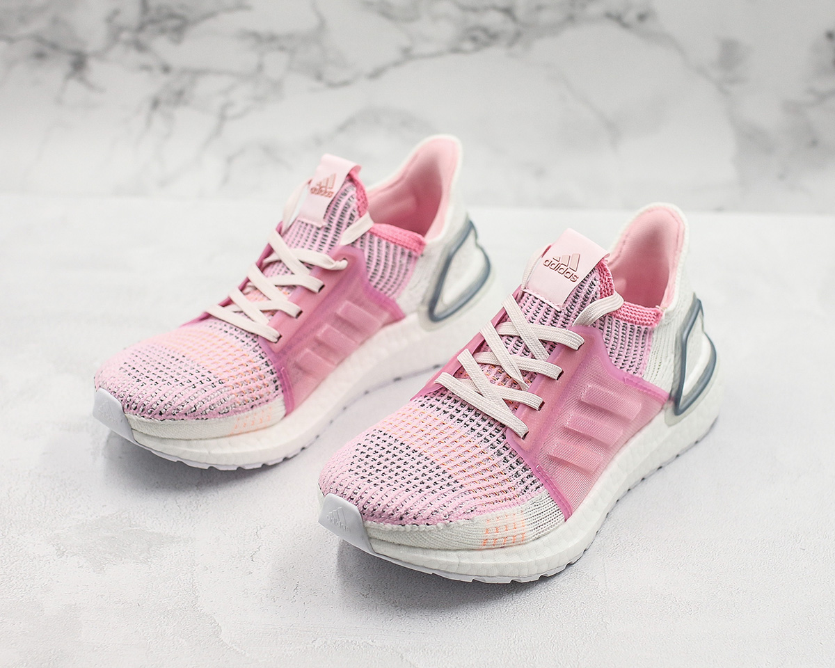 ultra boost pink and white