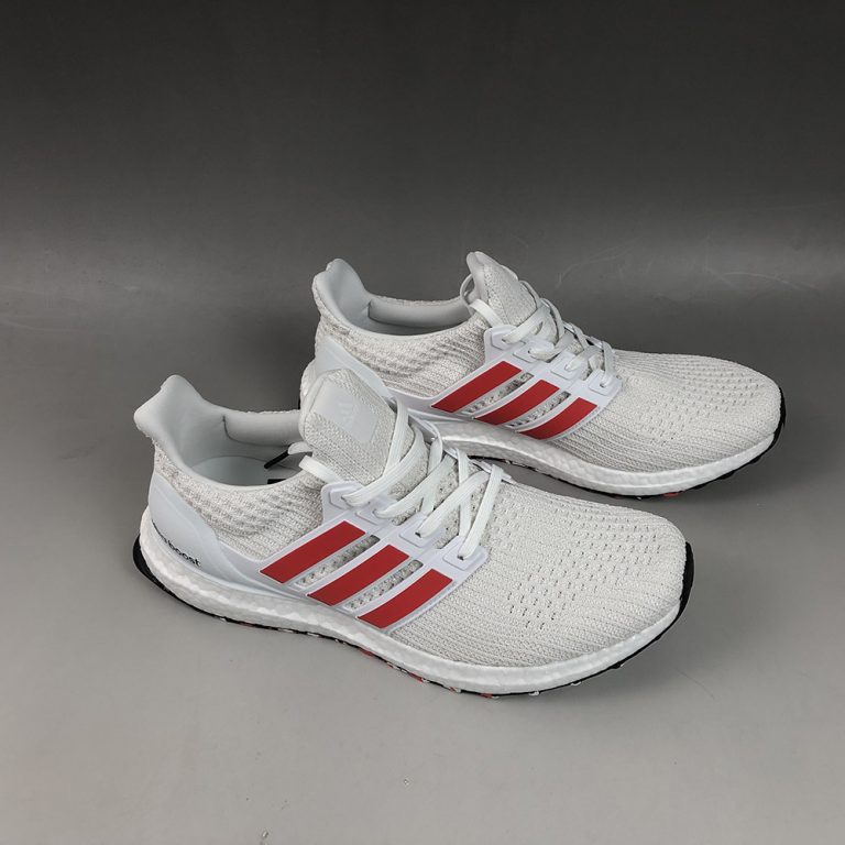 adidas Ultra Boost 4.0 White Red For Sale – The Sole Line