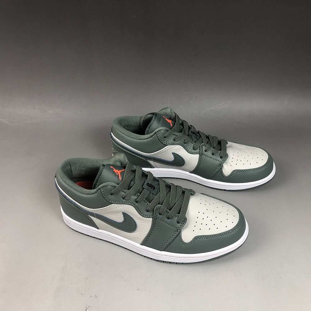 olive green and orange jordans