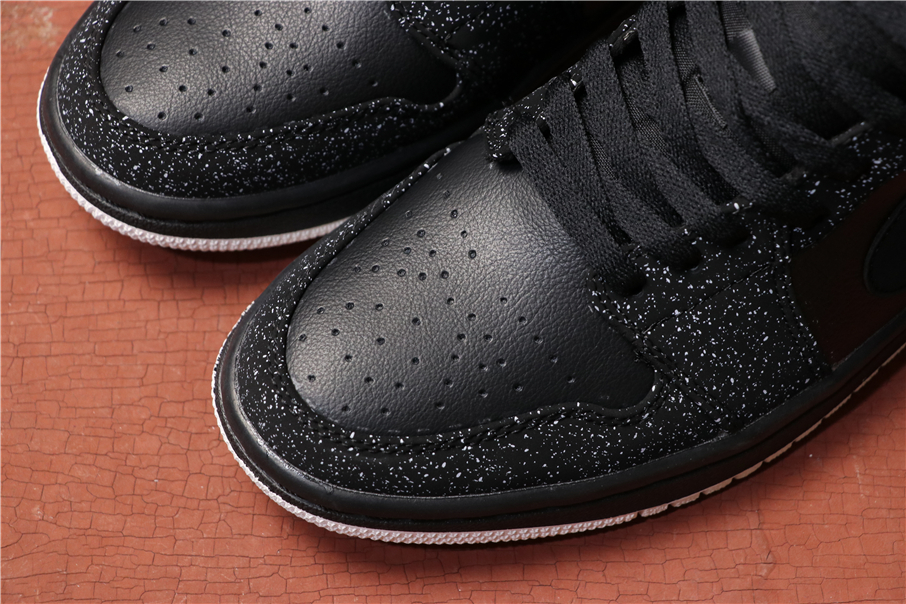 air jordan 1 mid glitter black