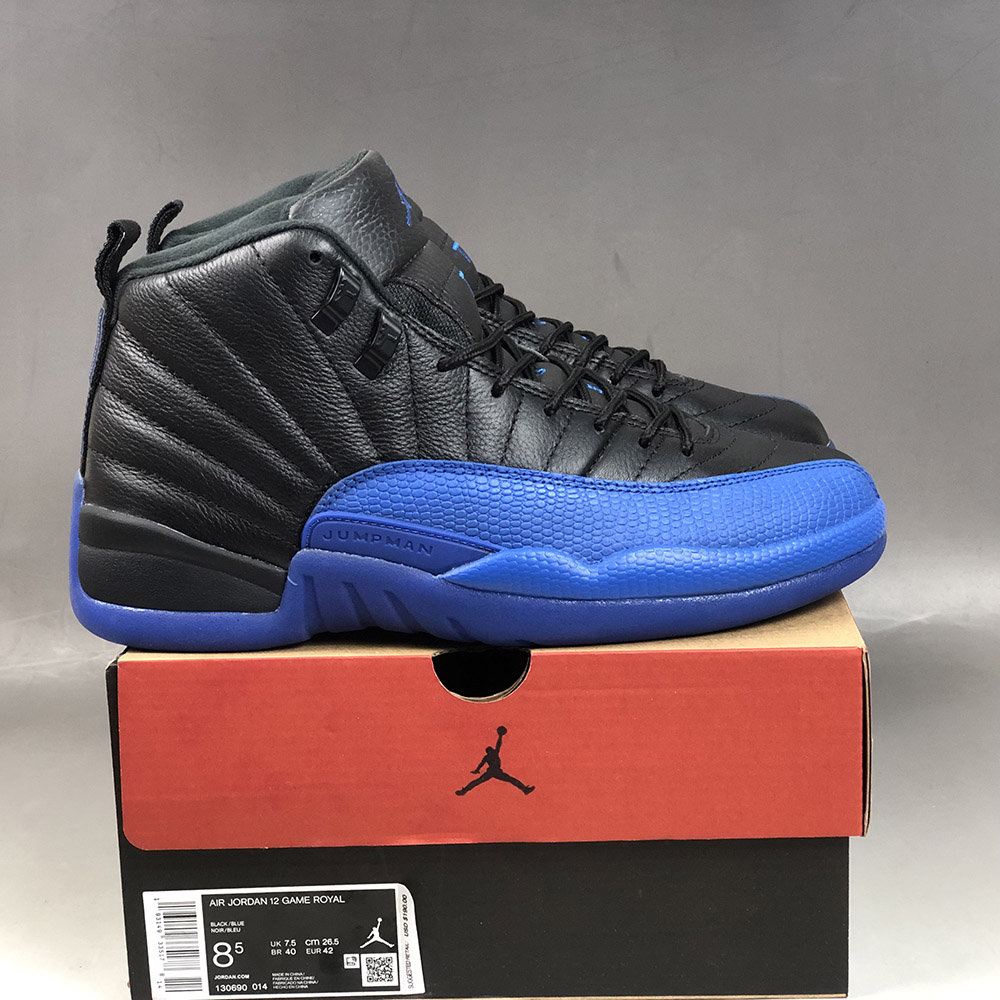 jordan 12 black and royal