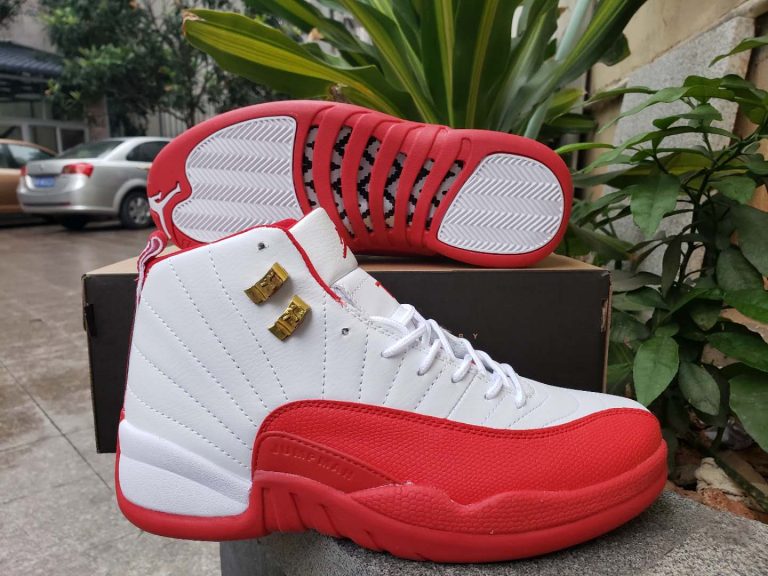 Air Jordan 12 “Cherry” White/Varsity RedBlack The Sole Line